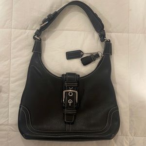 Classics Always in style,  Authentic COACH Saddle bag, with dust bag